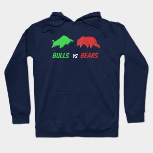 Bulls vs Bears Stock Market Day Trader Options Investor Hoodie